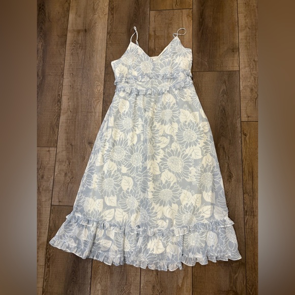 Madewell Dresses & Skirts - Madewell; Floral Sleeveless Dress in Blue and White